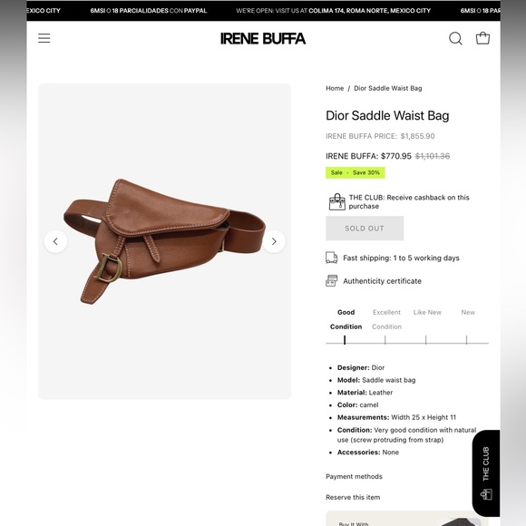 Dior Saddle Belt Bag - Picture 12 of 12